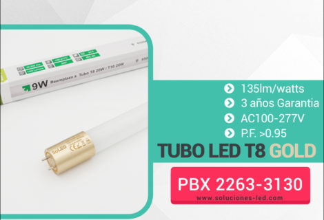 Nuevo Tubo Serie Gold 135lm/w