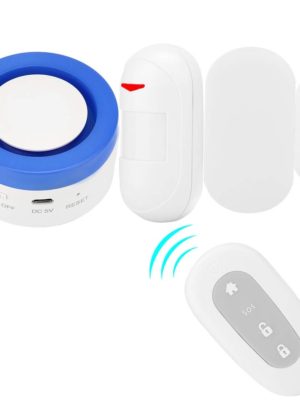 Alarma Inteligente Sistema de Seguridad KIT inteligente Wifi, sistema de alarma antirrobo Sensor de movimiento PIR inalámbrico + Sensor de puerta